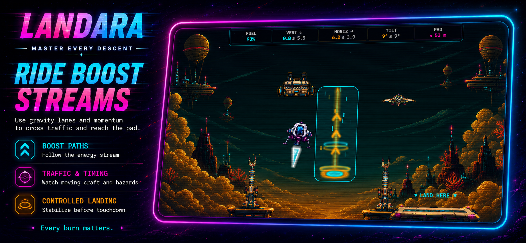 Landara arcade mode