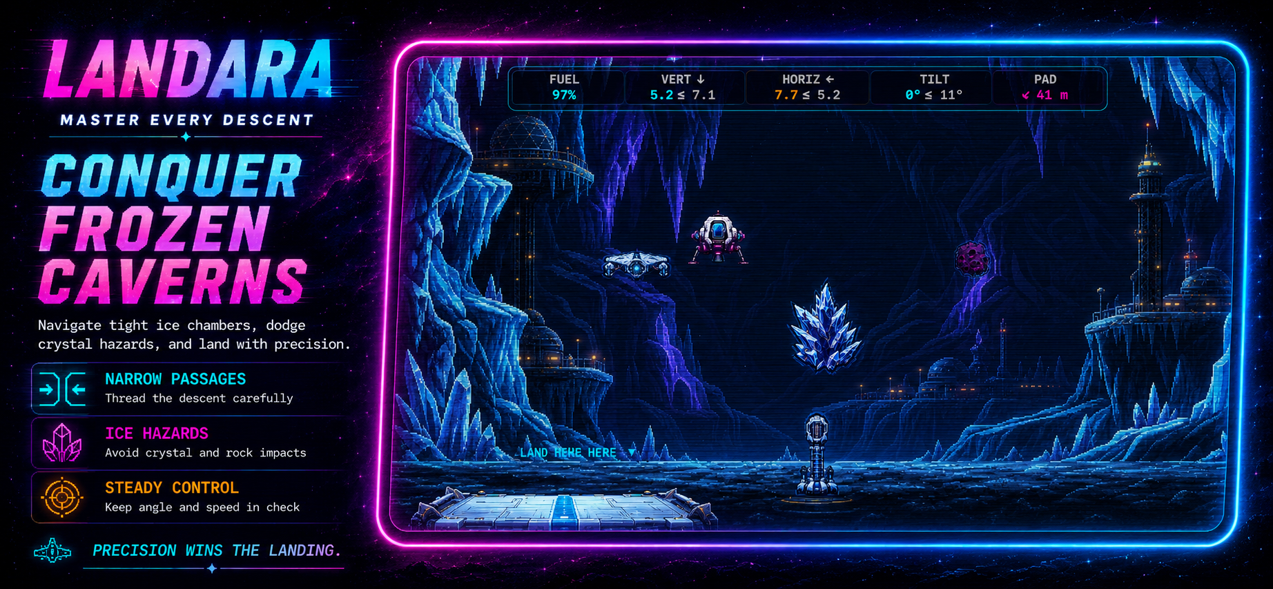Landara frozen cavern mission